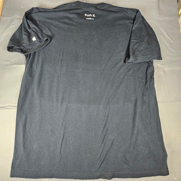 Apple MobileMe American Apparel T Shirt XL Push it July 11 Technology Mac‎ - Picture 7 of 8